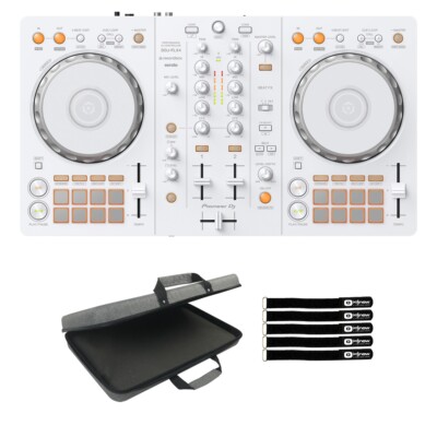 Pioneer DDJ-FLX4-W 2-Channel Rekordbox Serato Lite DJ Controller White w Case
