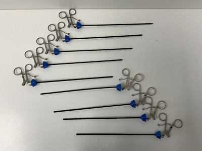 Lot 9 Circon LA 8123 Laparoscopic (9 Count) Surgical Surgery Instruments
