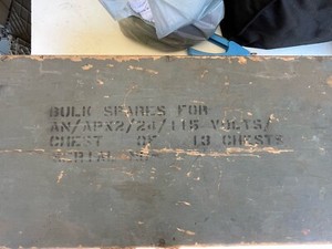 Military? Wooden U.S. Military Box With Hinged Lid Free Shipping USA