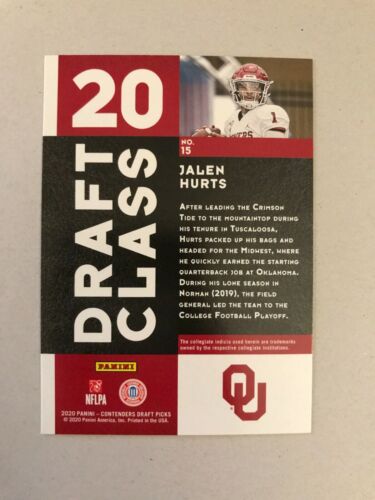 2020 Contenders Draft Picks Football Various Base and Inserts - You Pick! - Picture 21 of 47