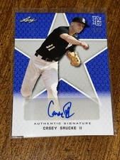 CASEY SAUCKE 2020 LEAF PERFECT GAME BLUE BLANK BACK AUTOGRAPH #1/1 WHITE SOX
