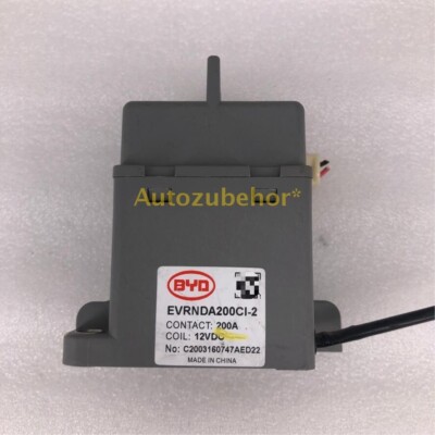 For New Energy Electric Vehicle BYD EVRNDA200CI-2 Contact 200A Coil 12VDC Relay 