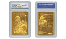 1995 JOE MONTANA SF 49ers / KC Chiefs 23K GOLD SCULPTURED CARD - GEM-MINT 10