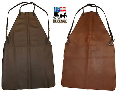 LEATHER APRON ~ Soft Multi-Purpose with Adjustable Waist USA HANDMADE