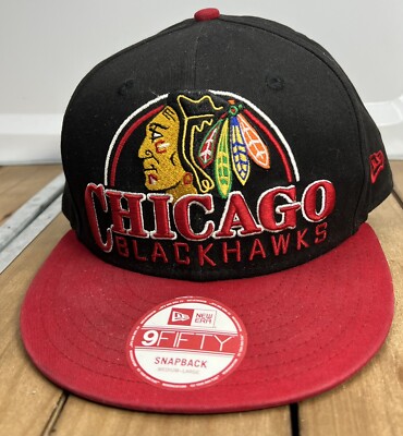 CHICAGO BLACKHAWKS NHL NEW ERA 9fifty Adjustable BALL Cap Hat Med/Large