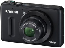 Canon PowerShot S100 12.1MP Digital Camera - Black for sale online 