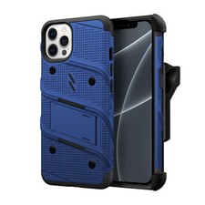 ZIZO BOLT BUNDLE IPHONE 13 PRO MAX CASE  TEMPERED GLASS  BELT CLIP - BLUE