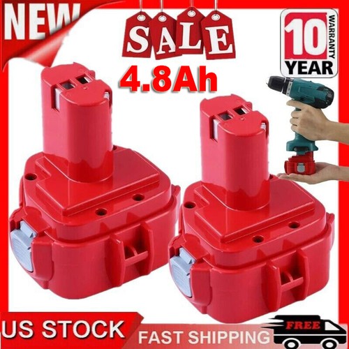 2X Powayup Ersatz für Makita Akku 12V 3.6Ah 1222 NI-Mh