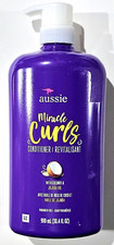 Aussie Miracle Curls Conditioner Coconut Jojoba Oil 30.4oz