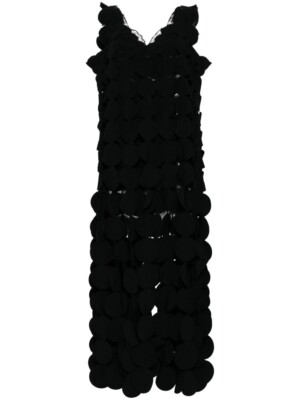 A.W.A.K.E. Mode multi circle layered black dress size 8 NWT Original $1310