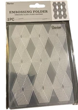 Darice Essentials Vertical Cable Pattern Embossing Folder Universal