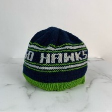 Vintage Seattle Washington Seahawks Football NFL Knit Beanie Hat