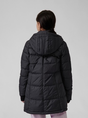 Athleta Girl $168.00 Snow Day Down Jacket, Size XL/14 Black - Picture 3 of 4