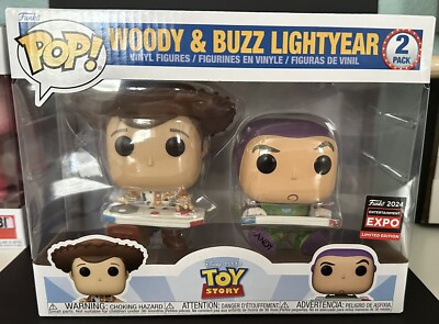 Funko Pop! Woody & Buzz Lightyear 2-Pack 2024 C2E2 Shared