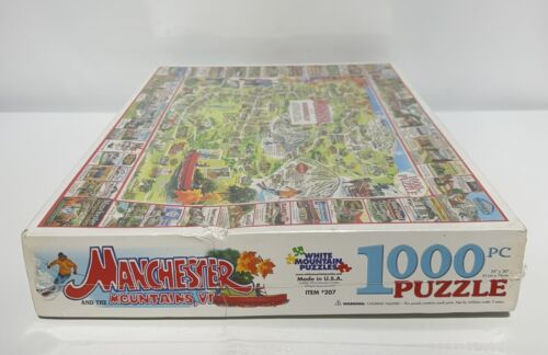 White Mountain Puzzle Manchester & the Mountains, VT 1000 Pieces 24" x 30" 2002 - Picture 8 of 12