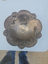 Vintage Antique Art Nouveau Footed Fruit Bowl 1900