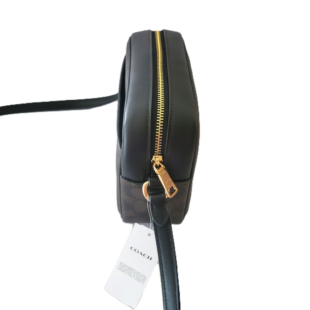 Coach CZ186 Signature Jamie Camera Bag Crossbody Walnut Black