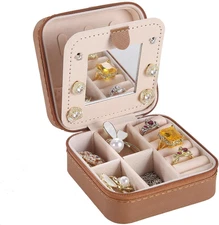 Travel jewelry case Travel jewelry box Travel Jewelry Organizer Small Jewelry Or