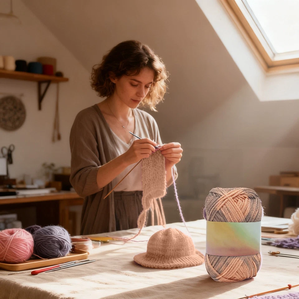 Magic Yarn Heat Sensitive Color Changing, Cotton Crochet & KnittingYarn NEW - Image 3 of 4