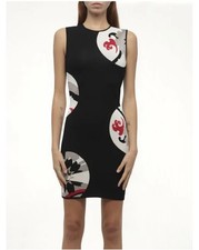 ALEXANDER McQUEEN Kansai Floral Print Body Con Dress Mindy Kaling TV Dress SZ M