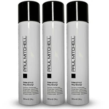 3 pack Paul Mitchell Firm Style Stay Strong Finishing Hair Spray 9oz New
