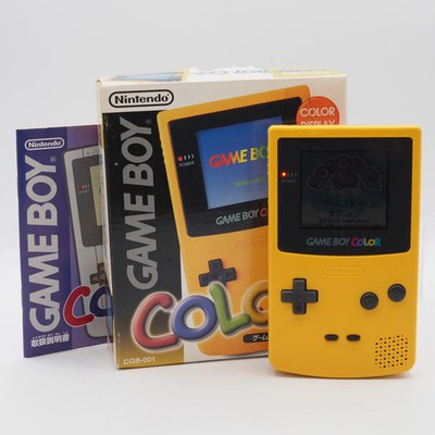 Nintendo GAME BOY COLOR Yellow CGB-001 Handheld Console Boxed