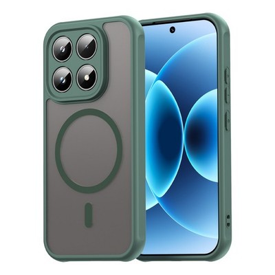 Handyhülle für Xiaomi 17 Hülle Magnet Ring Wireless Charging kabellos Case Grün