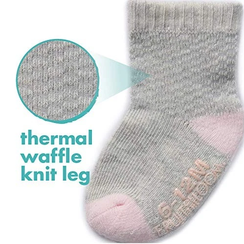Paquete de 6 calcetines elásticos térmicos de malla y de malla para todo clima para bebé - unisex... Foto 2 de 4