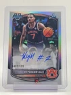 KEYSHAWN HALL 2025-26 BOWMAN CHROME U 1ST ROOKIE RC AUTO REFRACTOR /499 Q3882