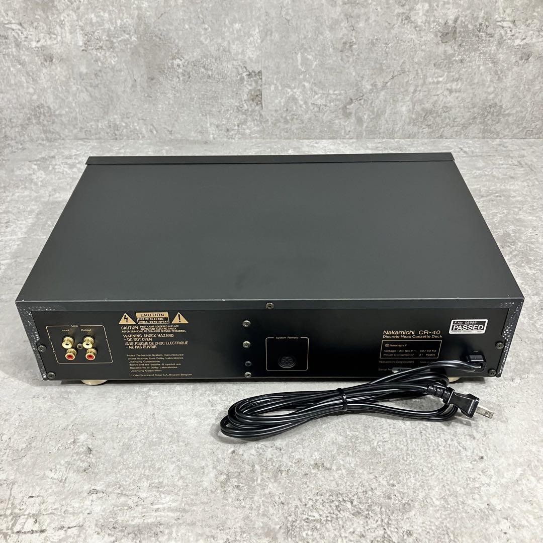 NAKAMICHI ナカミチ CR-40 Nakamichi CR-40 Cassette Deck Used Excellent Condition Rare