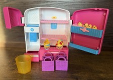 Shopkins Rosa Nevera Refrigerador Juego Juguete con Accesorios Mini Huevos