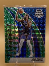 Joel Embiid 2023-24 Panini Mosaic Elevate Green Mosaic Prizm #4 Sixers Card