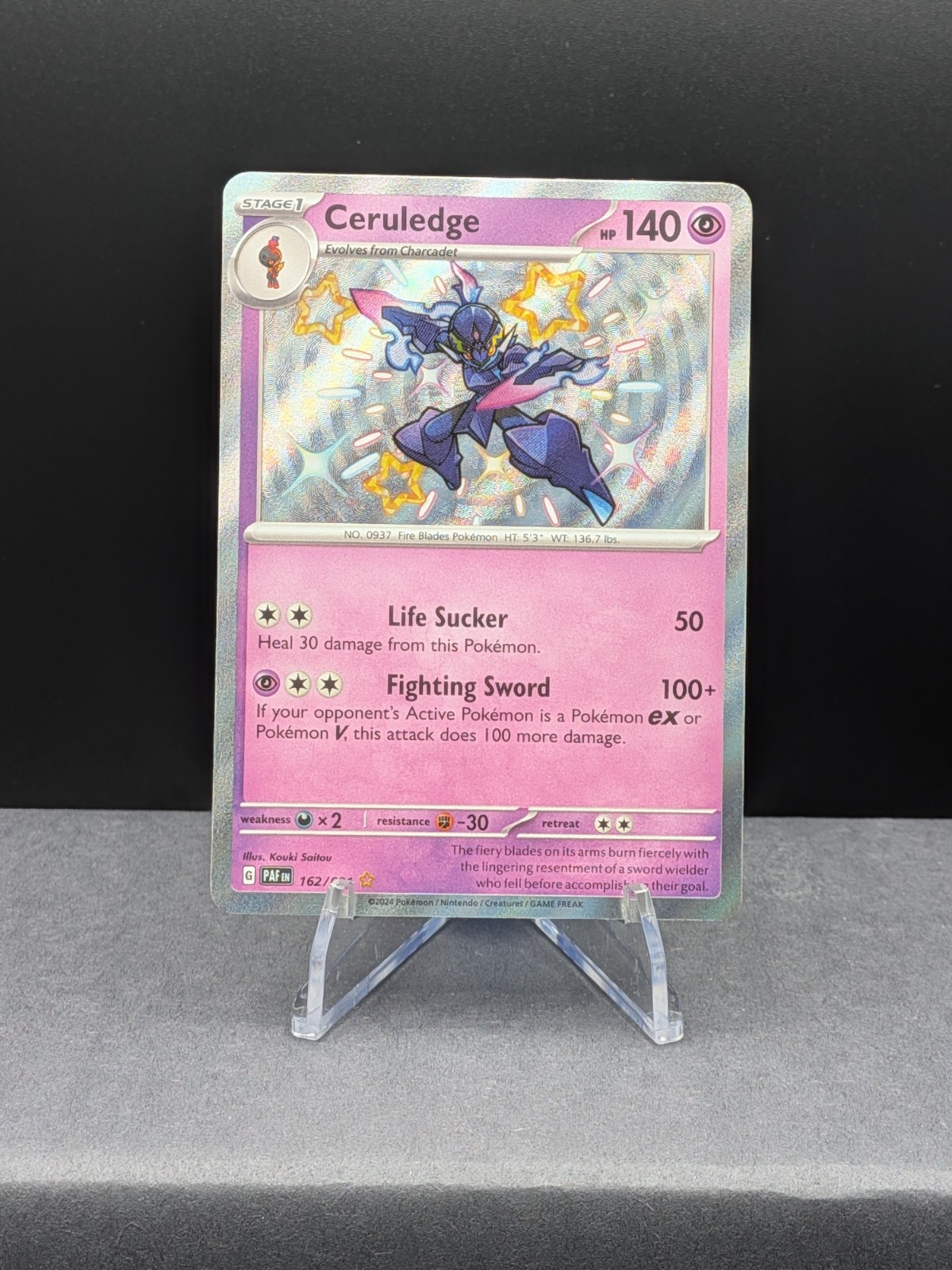 Ceruledge 162/091 SV: Paldean Fates Holo NMT