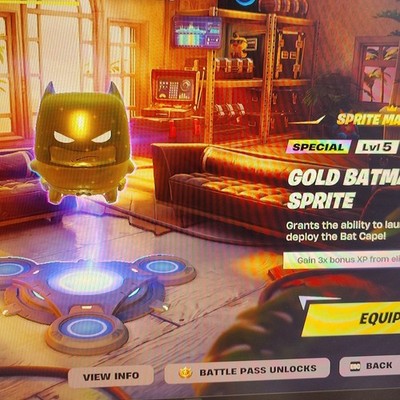 Gold Batman Sprite Special Lvl 5 Sprite Mastery Battle Pass Unlock
