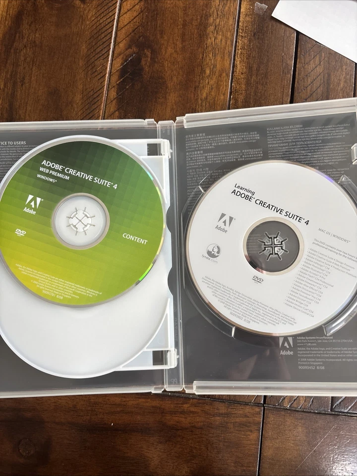 Adobe CS4 web Premium Windows Student Pack MOE Singapore CIB Slipcover - Image 4 of 4