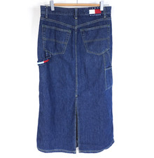 Vintage Tommy Hilfiger Carpenter Denim Skirt Womens 9 Blue Jeans Y2K