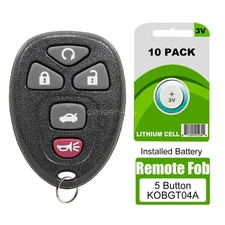 10 For 2004 - 2012 Malibu Pontiac Grand Prix Keyless Entry Remote Car Key Fob 5B