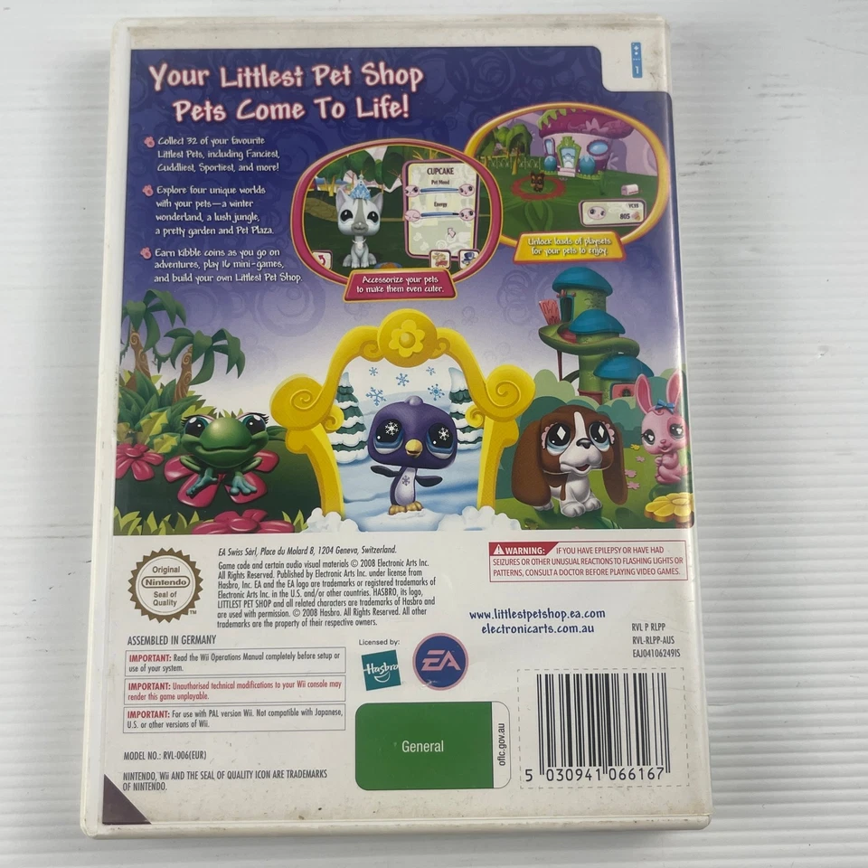 Littlest Pet Shop - Nintendo Wii Complete With Manual PAL - Image 2 of 4
