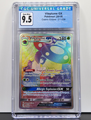 Vileplume-GX graded CGC 9.5 for sale on eBay