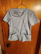 Cherokee Workwear Gray Scrubs Top Size 1 medium, 1 large, Size Large Pants