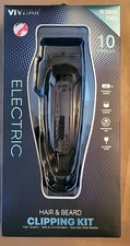 Hair Clipper Kit with Guide Combs Vivitar Home Haircutting Kit 10 Piece Electric