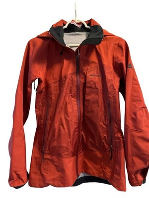 Westcomb Jacket Womens M Rust Orange eVent Hiking Pockets  Waterproof Hooded GUC