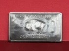 American Buffalo .999 Pure Titanium Bullion Bar 1 oz