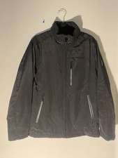 Tumi Tech Mens Black Soft She ll Insulated Jacket Full Zip Packable Good Sz S