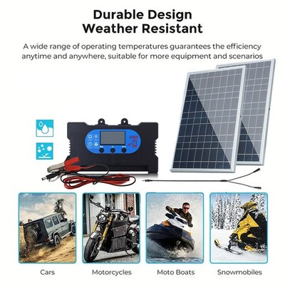 Dualchip 10W Solarregler Set für effektives mobiles und EV-Laden im Freien