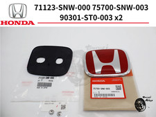 HONDA Original CIVIC FD2 Type-R Kühlergrill Rot Emblem Badge JDM OEM Neu