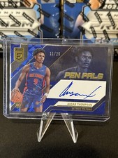 2023-24 Panini Donruss Elite Ausar Thompson Pen Pals Blue RC Auto #/25