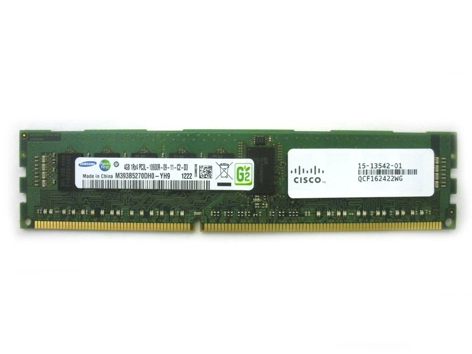 CISCO 15-13542-01 4GB 1RX4 PC3L-10600R DIMM UCS-MR-1X041RX-A - Image 2 of 2