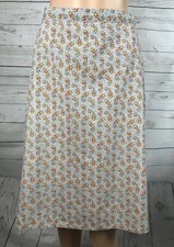 True Vintage Grandmacore Skirt XS Small Paisley Floral Print Cottagecore Retro