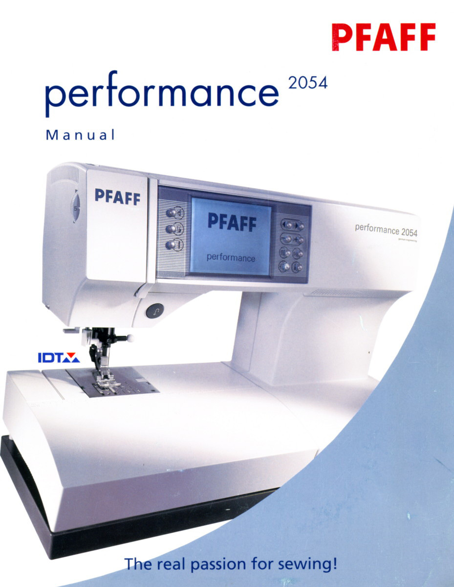 PFAFF 2054 2056 Performance Instruction or Service / Repair & Parts manuals * CD eBay